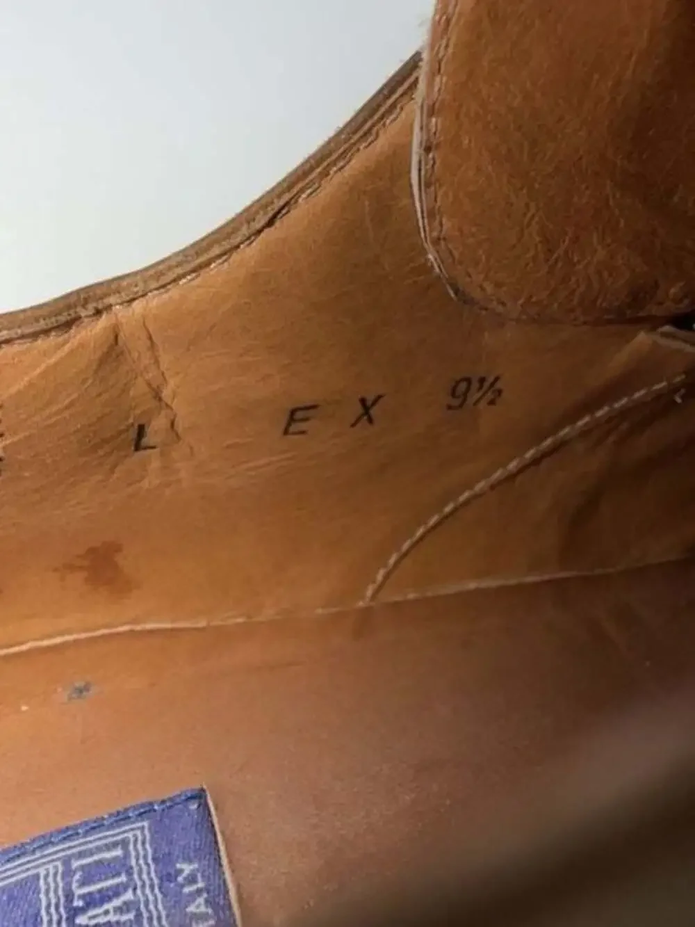 Davanzati Italy Tan Alligator Embossed Leather Tassel Lace Up Shoes Size 9.5